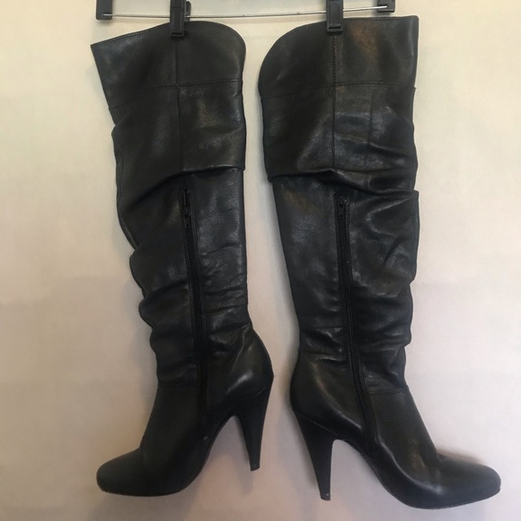 Aldo leather knee high boots. Size 37/ 7 - Picture 1 of 7
